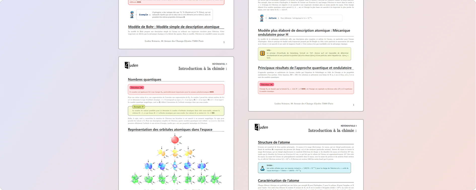 Les référentiels de cours Luden